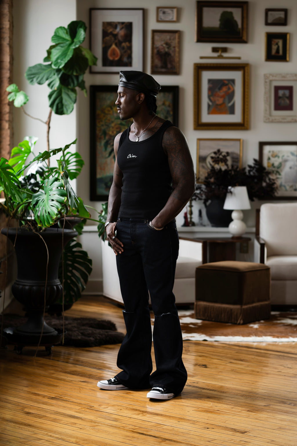 Conceptual Ribbed Tank Top